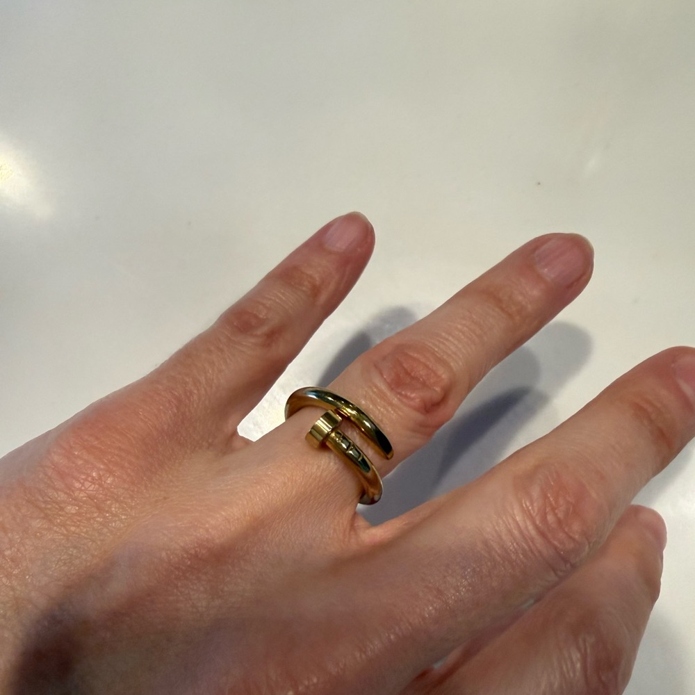 Gold Open Band Ring for Women - Sleek Modern Design